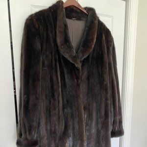 Vintage Full Length Mink Coat - Size 14 / 16